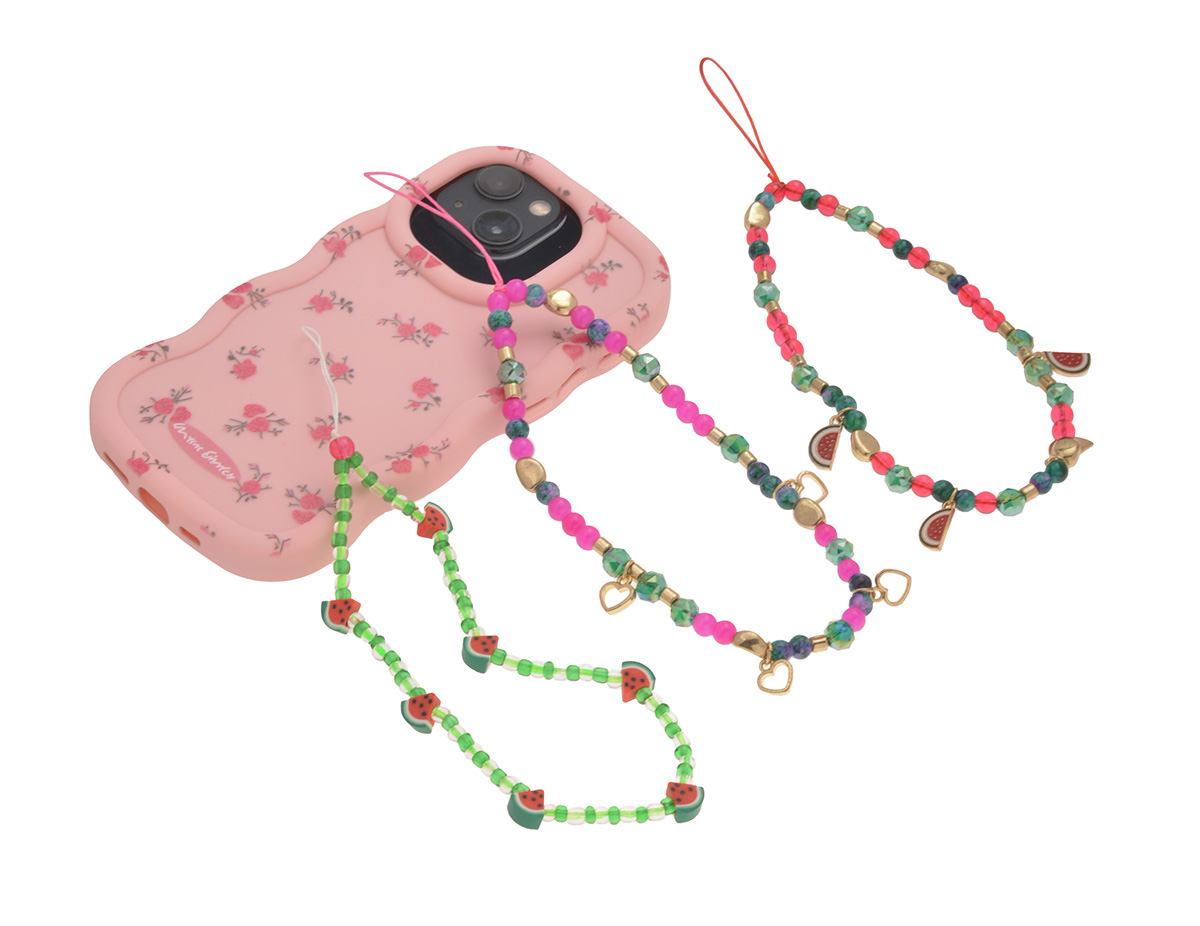 多巴胺撞色调节手机挂绳短款通用手机壳背夹绳结实耐用时尚包挂手机链手机链女短款时尚详情1