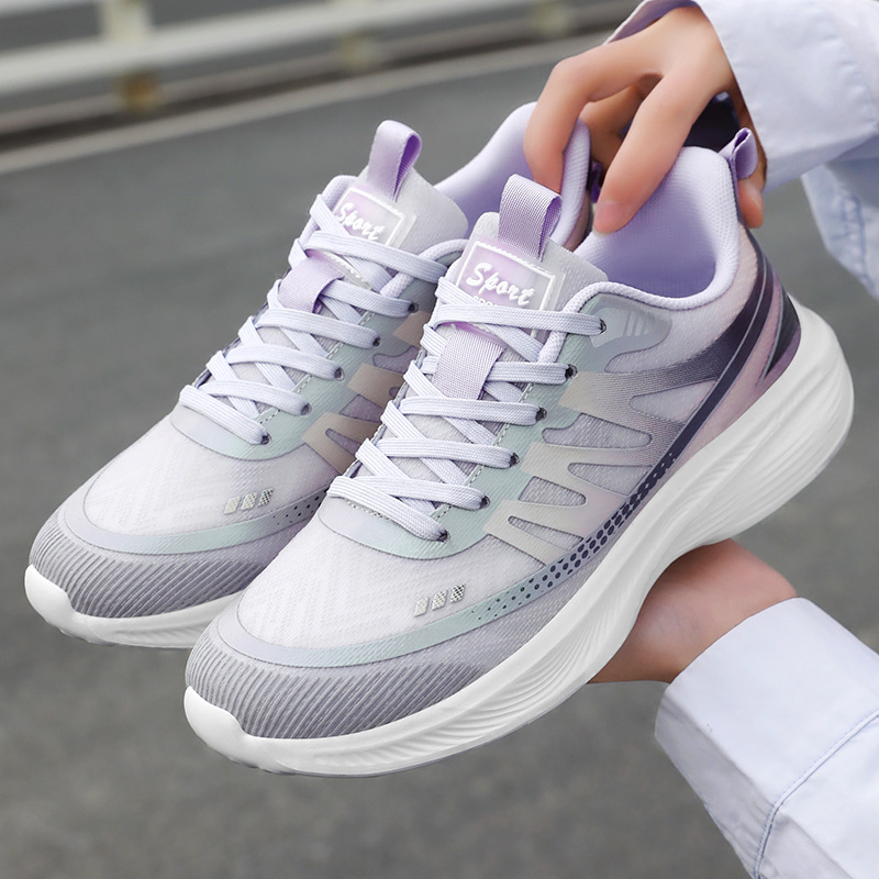 Comfortable and breathable mesh shoes for women, unisex, versatile for couples, running shoes, soft-soled, lightweight sports shoes, casual shoes full figure