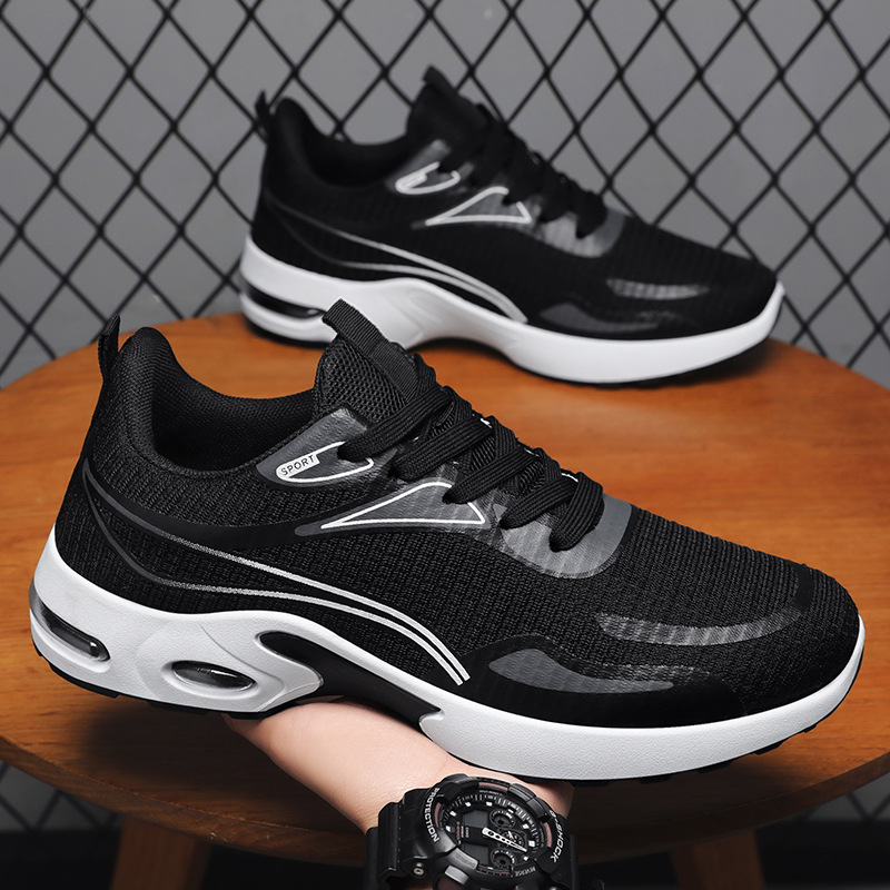 New cross-border men's shoes, Korean-style Feizhi air-cushioned soft-soled shoes, fashionable and trendy breathable sports shoes for men full figure