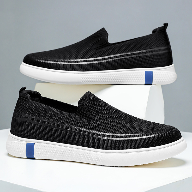 Men's casual shoes, breathable mesh shoes, soft-soled comfortable men's shoes, versatile single shoes, large-sized old Beijing cloth shoes Specification drawing