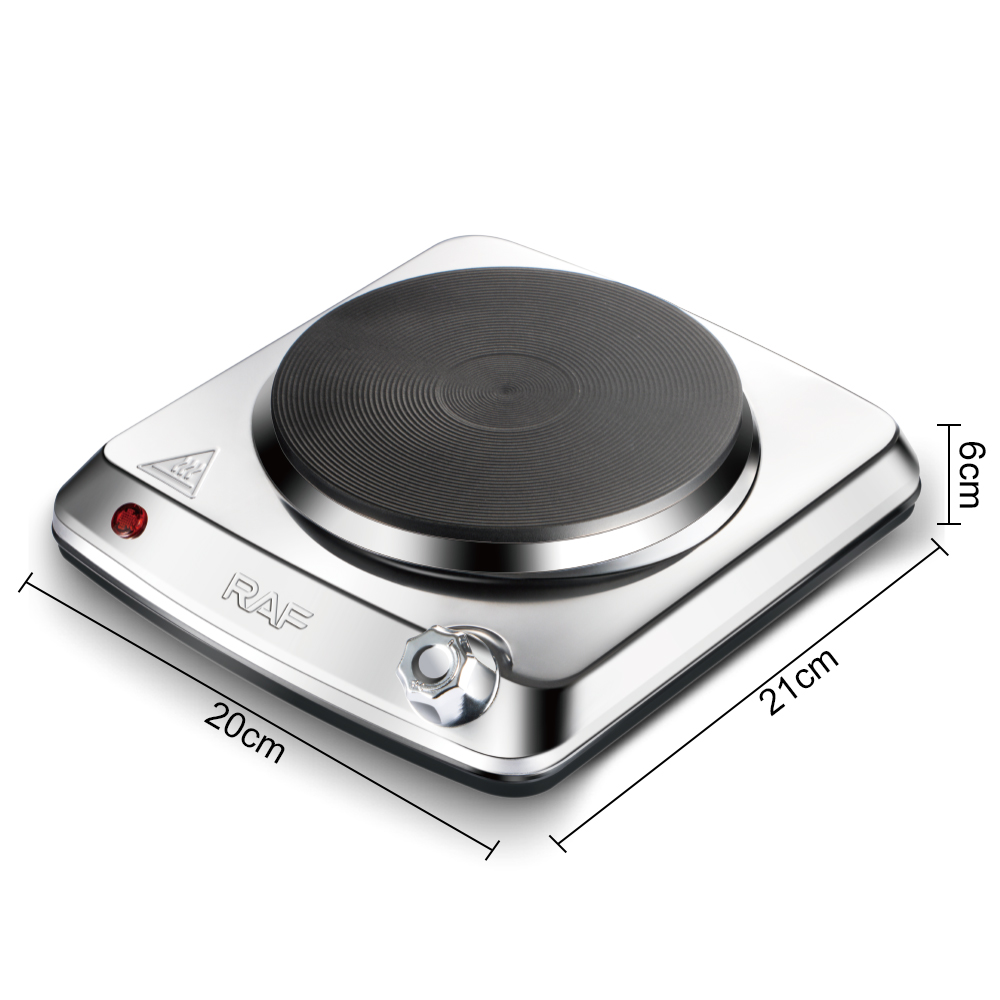 RAF cross-border European standard single-stove double-burner stainless steel model is a bestseller. It is an electric stove for cooking rice and boiling water, adjustable and not picky about the pot Item Picture