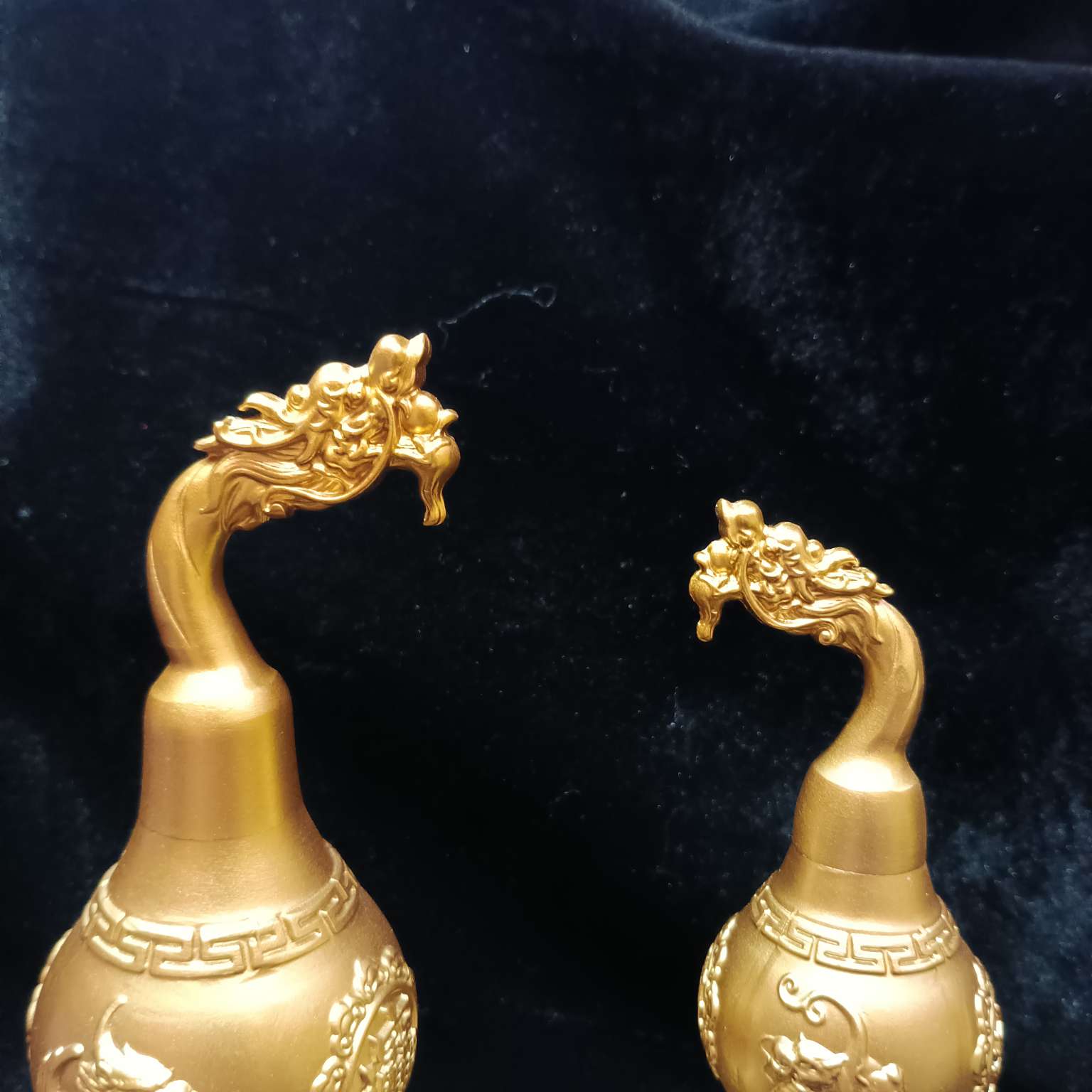 Zhonggong Craft three-dimensional dragon Head, wealth-attracting PI Xiu, gourd, copper handicrafts, desktop, living room and office ornaments detail image 3