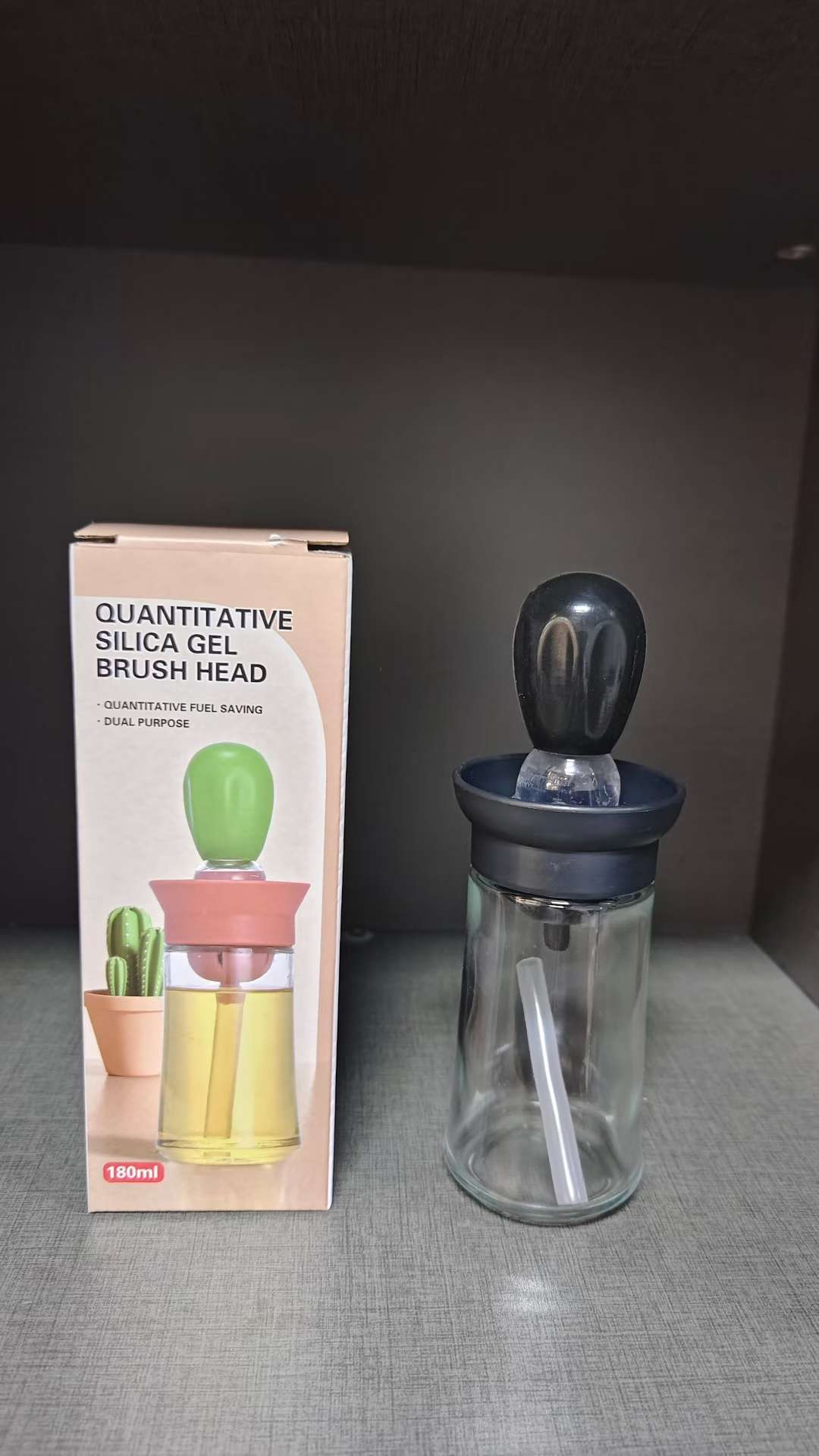 Household glass spray bottle, press-type spray oil pot, kitchen spray oil pot, stainless steel spray bottle, atomized spray oil pot, oil pot seasoning glass oil pot, oil pot seasoning bottle can, kitchen glass bottle undefined