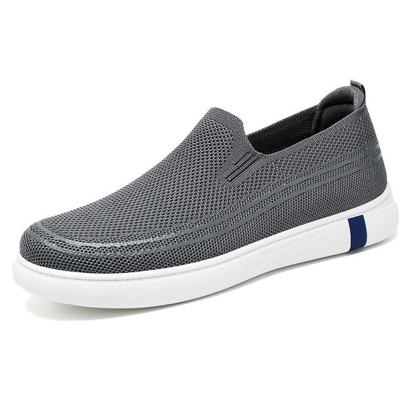 Men's casual shoes, breathable mesh shoes, soft-soled comfortable men's shoes, versatile single shoes, large-sized old Beijing cloth shoes Item Picture