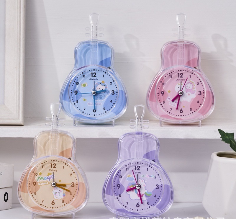 Wholesale cartoon alarm clocks with night lights, violin alarm clocks, children and students' special clocks, cute silent alarm clocks, popular online alarm clocks, cooking timers, alarm clocks, table clocks and wall clocks Application Scenario