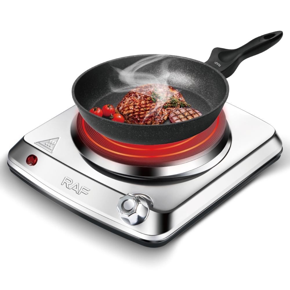 RAF cross-border European standard single-stove double-burner stainless steel model is a bestseller. It is an electric stove for cooking rice and boiling water, adjustable and not picky about the pot Specification drawing