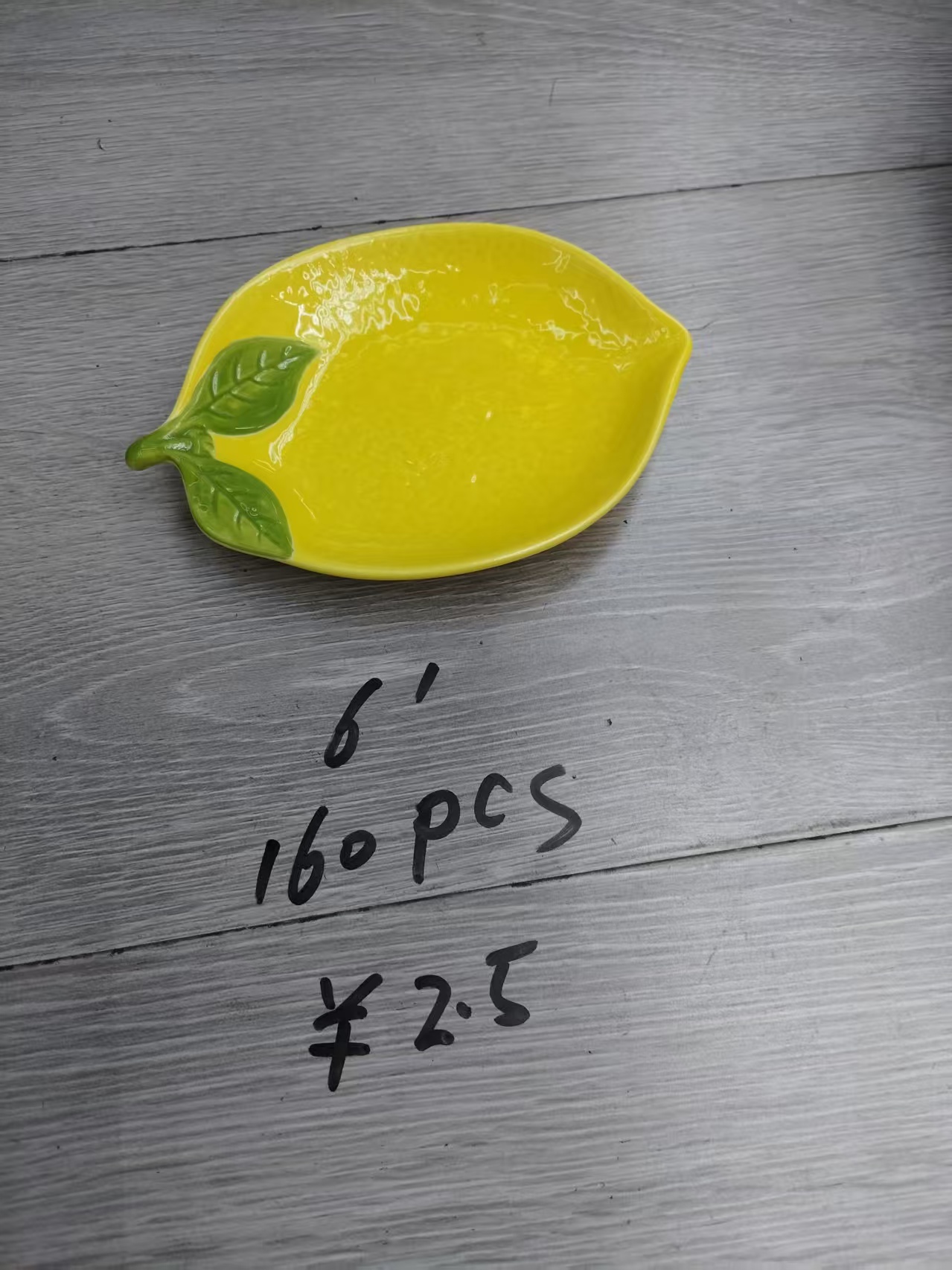Ceramic fruit plate, ceramic lemon plate, ceramic lemon small dish, 6-inch lemon plate Application Scenario
