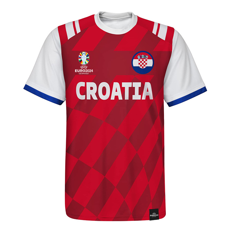 Chuangdong Flag Cross-border European Cup Manchester United jerseys, football uniforms, quick-drying T-shirts, round-neck short-sleeved training suits, fan supplies customization Item Picture