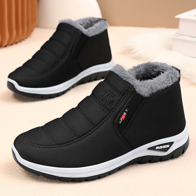Winter cross-border temu cotton boots wholesale, men's and women's thickened ankle boots, one foot outdoor sports snow boots details Picture