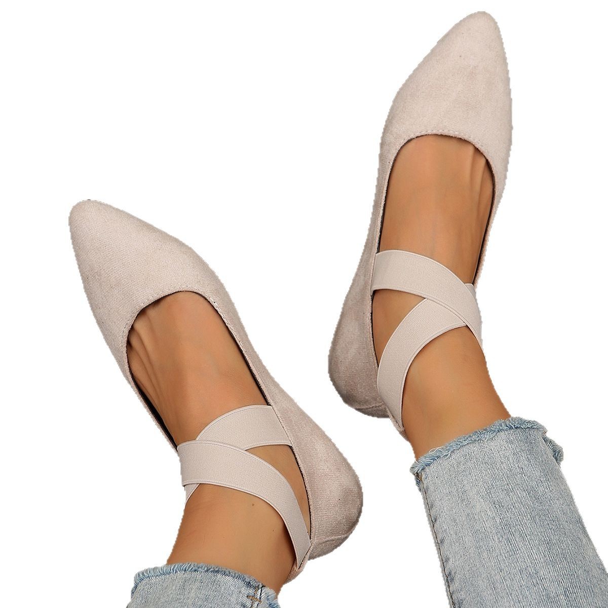 Cross-border foreign trade large-sized casual shoes for women, 2025 summer new style European and American flip-top women's shoes, size 43, independent station Item Picture