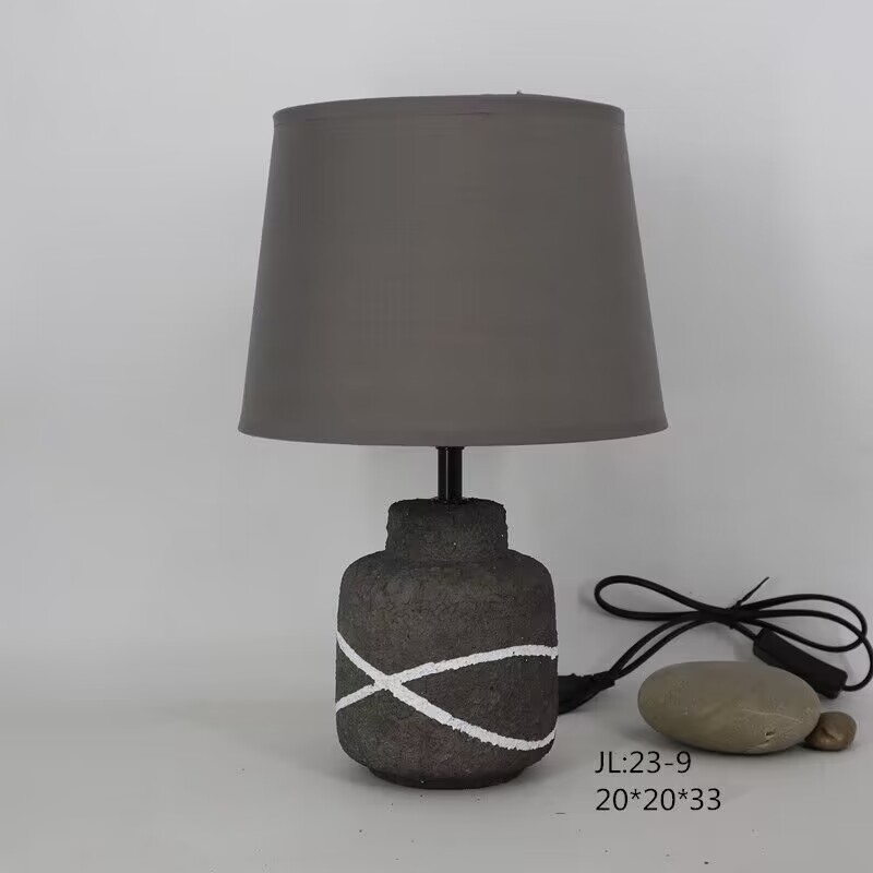 创意陶瓷装饰台灯复古美式书房卧室小床头灯民宿酒店