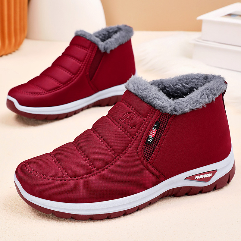 Winter cross-border temu cotton boots wholesale, men's and women's thickened ankle boots, one foot outdoor sports snow boots Specification drawing
