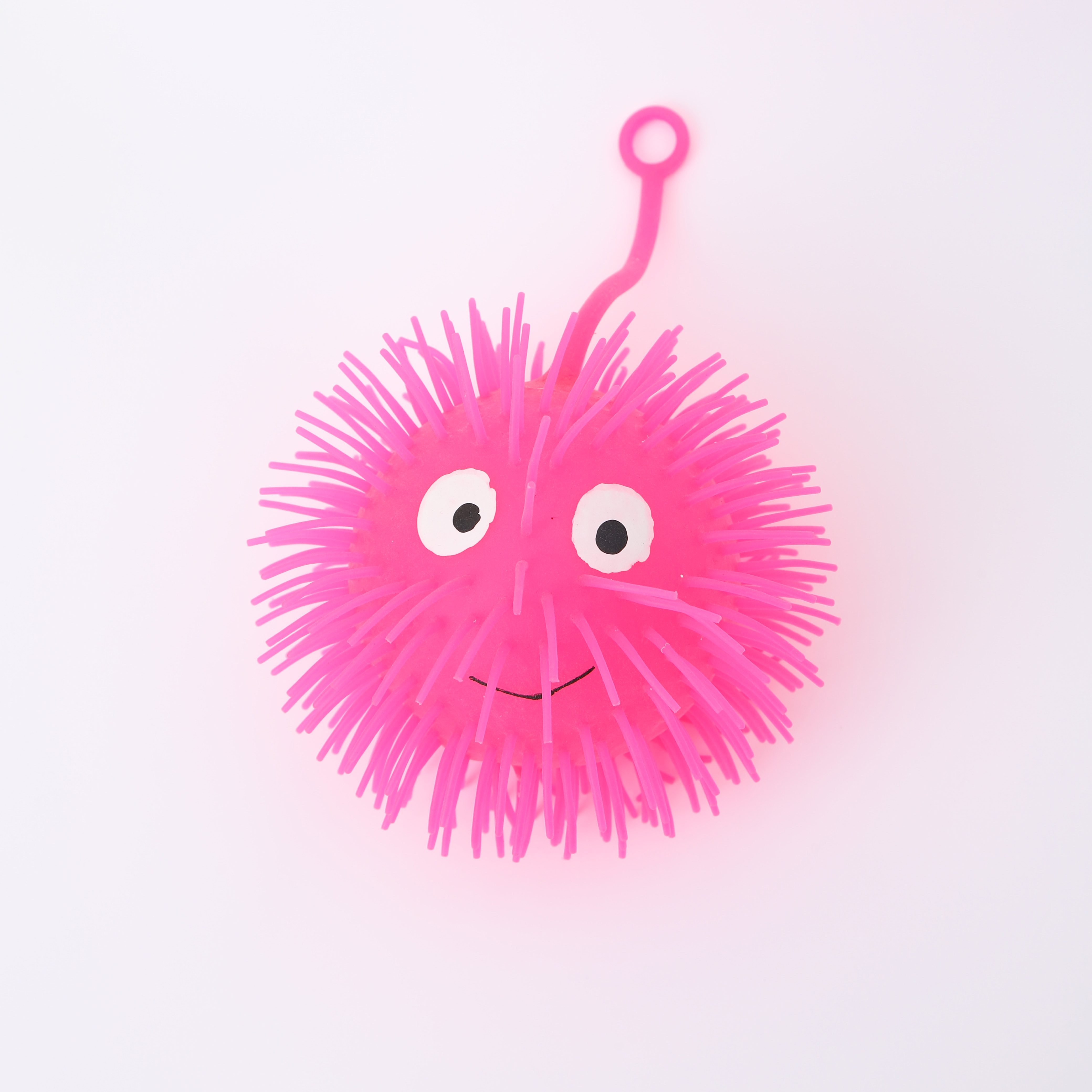 Wholesale of glowing fur balls, glowing hedgehog elastic flash fur balls, venting balls, children's toys Item Picture