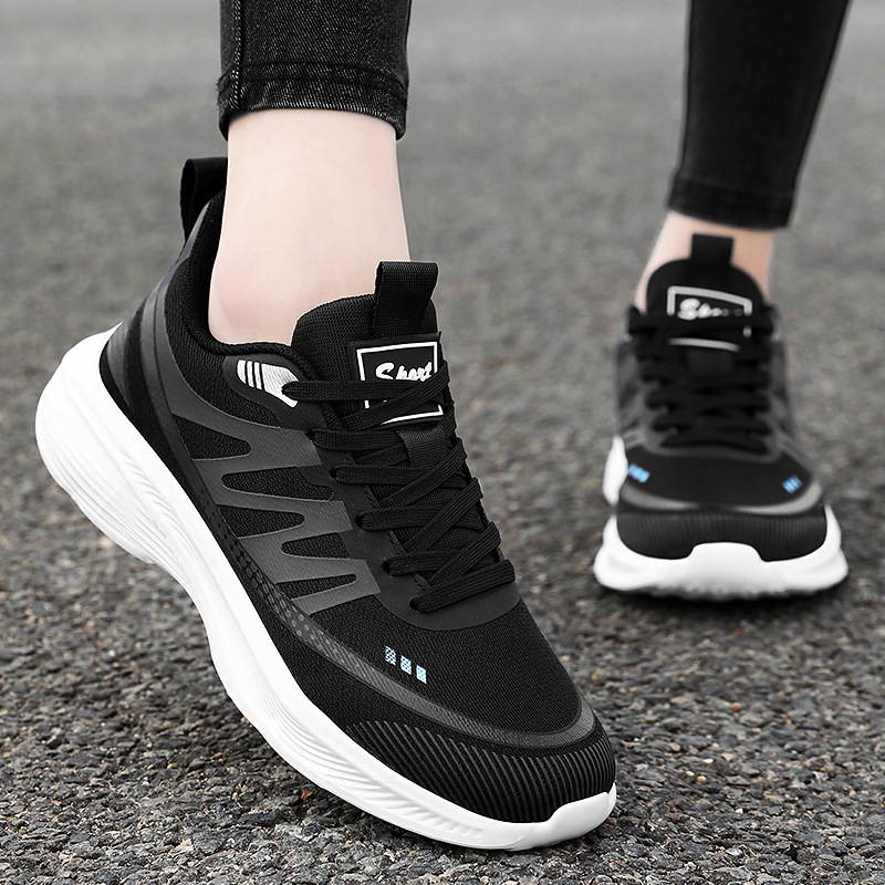 Comfortable and breathable mesh shoes for women, unisex, versatile for couples, running shoes, soft-soled, lightweight sports shoes, casual shoes Specification drawing