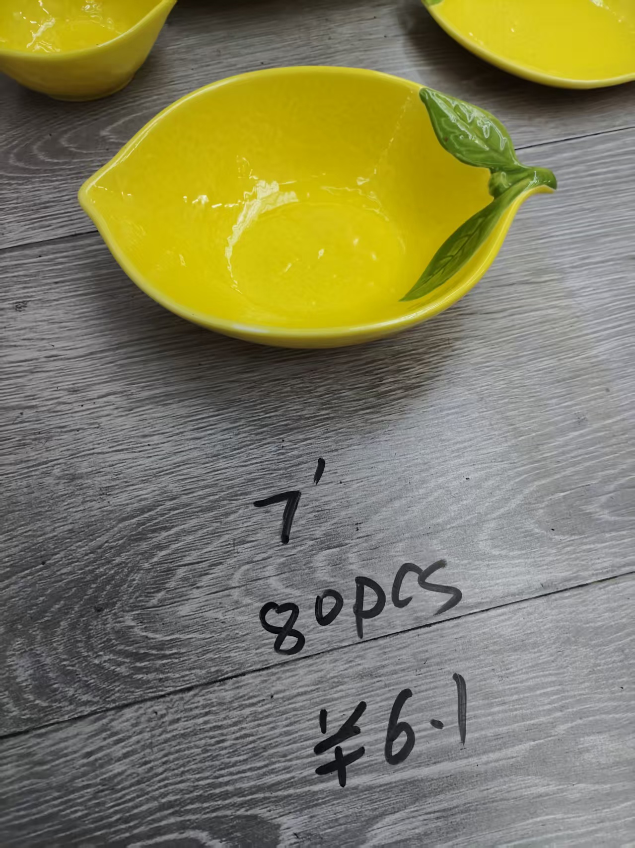 7-inch ceramic lemon bowl, ceramic lemon bowl, ceramic fruit bowl, lemon tableware Application Scenario
