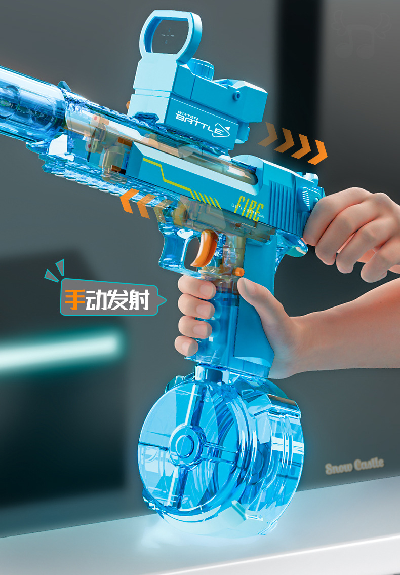 跨境新款沙鹰电动连发水枪大容量双模式泼水节户外戏水玩具水枪详情12