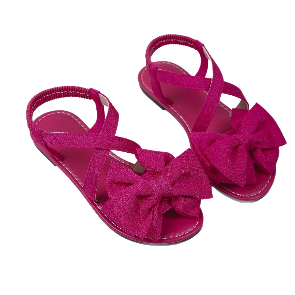 A new summer collection of fabric sandals for women, featuring soft soles, bows, flat heels and one-shoulder sandals. It's a fashionable and sweet flip-top Item Picture
