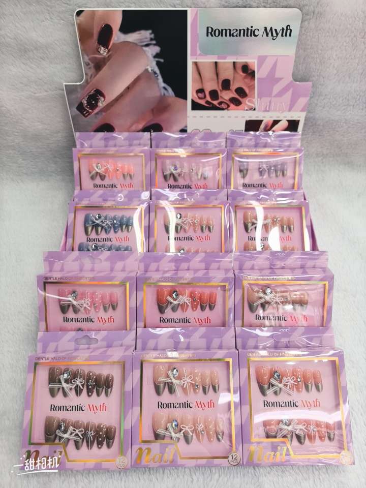 Nail care tool set, wearable nails, fake nails, daily wearing nails, full set of professional nail care products Application Scenario