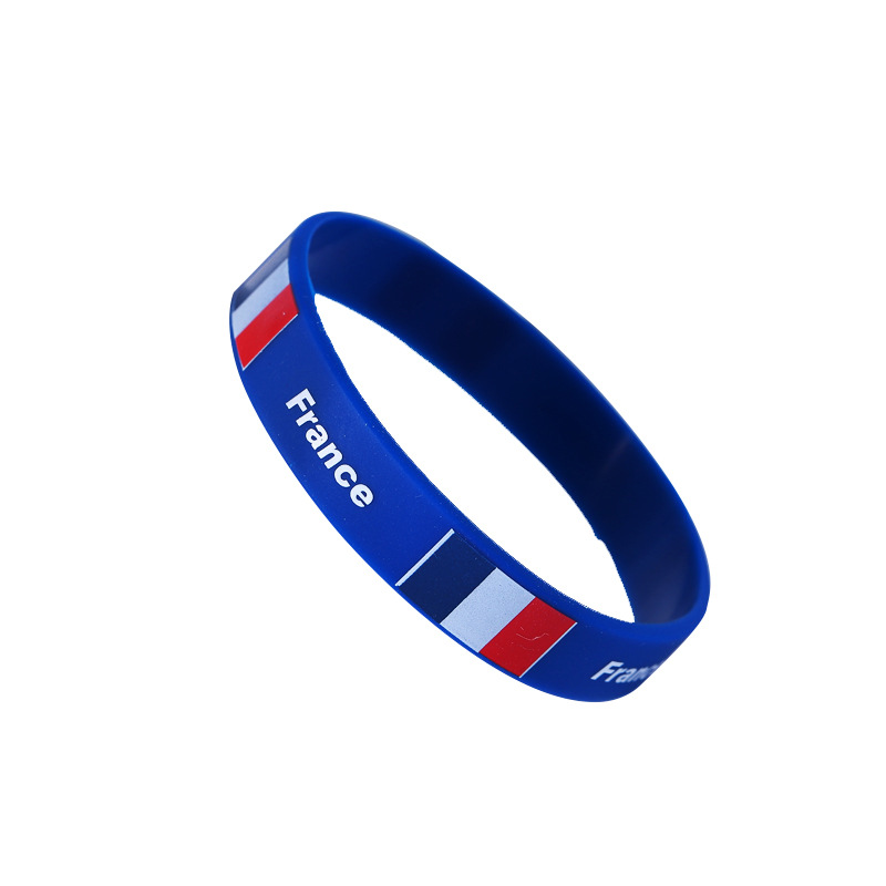Chuangdong Flag Cross-border US, Canada and Mexico World Cup fan products Silicone wristbands, Mexican flag print cheering props customization details Picture