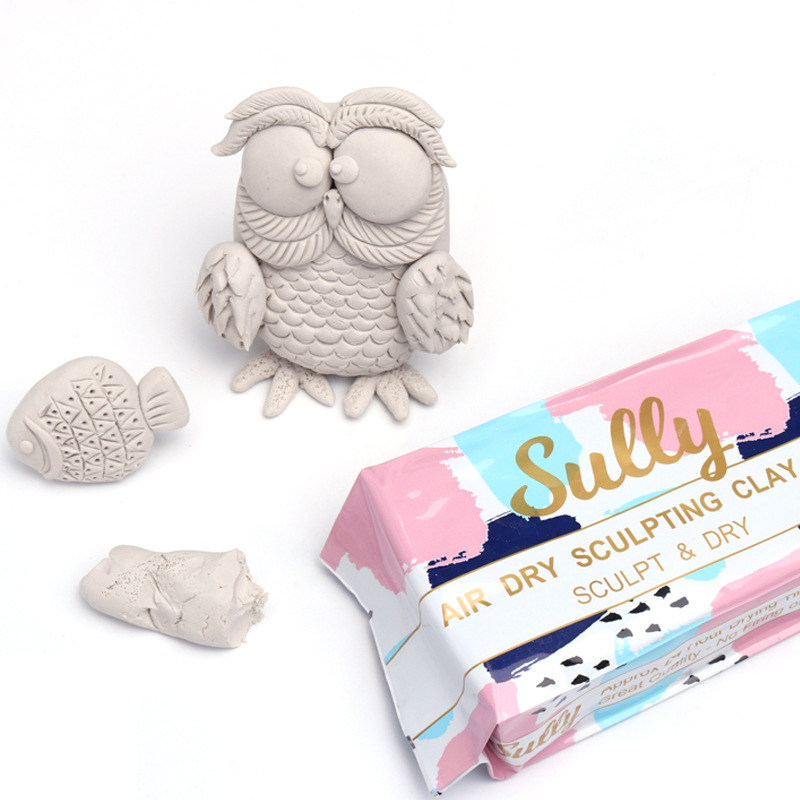 No-baking air-drying clay shaping DIY shaping clay vacuum-packed clay set, ceramic sculpture clay and stone modeling clay details Picture