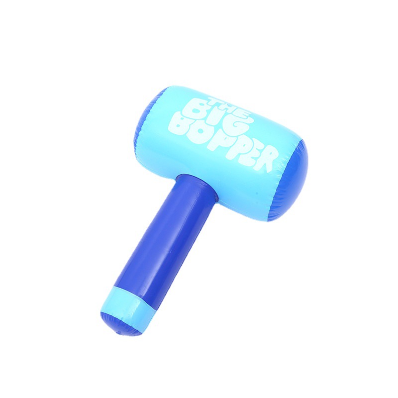 Creative PVC cartoon inflatable hammer, children's inflatable hammer toy, non-destructive punishment and venting hammer props Item Picture