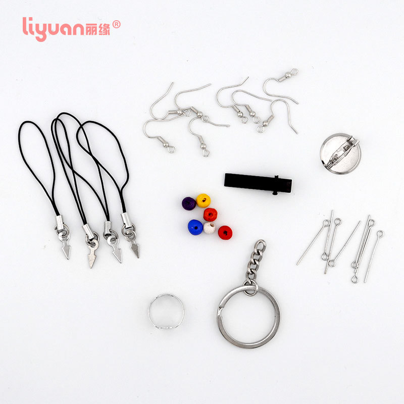 Soft clay ultra-light clay earring material package, key ring, key chain, mobile phone rope accessory package, handmade diy jewelry Item Picture