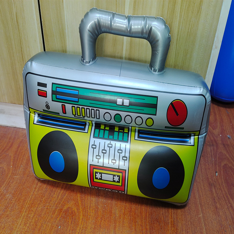 Wholesale of Amazon cross-border inflatable radios, event stages, PVC inflatable props, children's inflatable Musical Instruments and toys details Picture