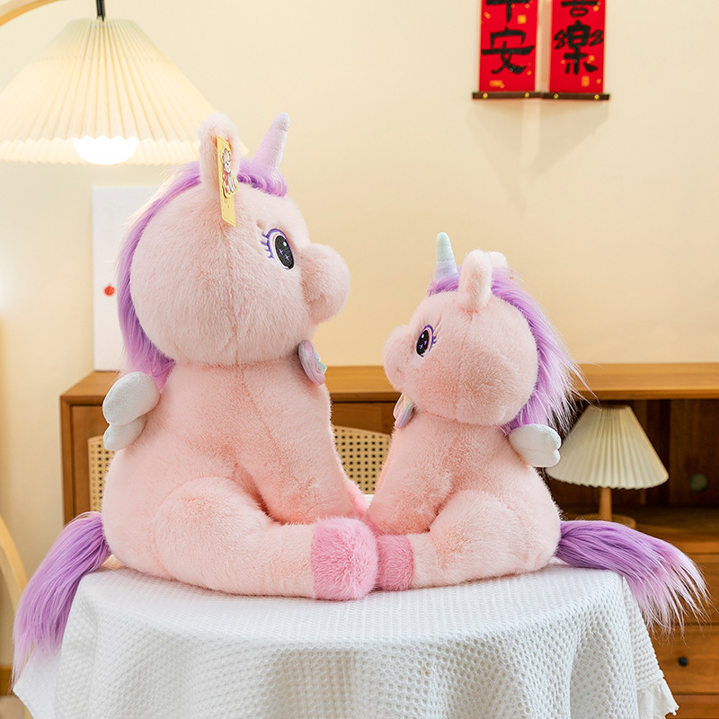 Cross-border new products, foreign trade unicorn dolls, cute little horses, plush toys, cushions, birthday gifts, Amazon wholesale Specification drawing