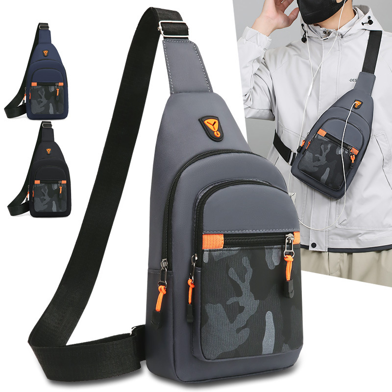 The new spring 2025 chest bag is fashionable, trendy, casual, stylish and simple crossbody bag with large capacity and portability. It is a Korean-style single-shoulder bag full figure