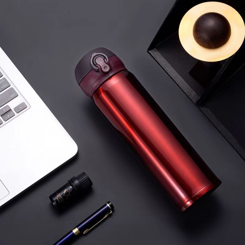 新款真空弹跳杯商务不锈钢保温杯亚克力杯子水杯可定制logo