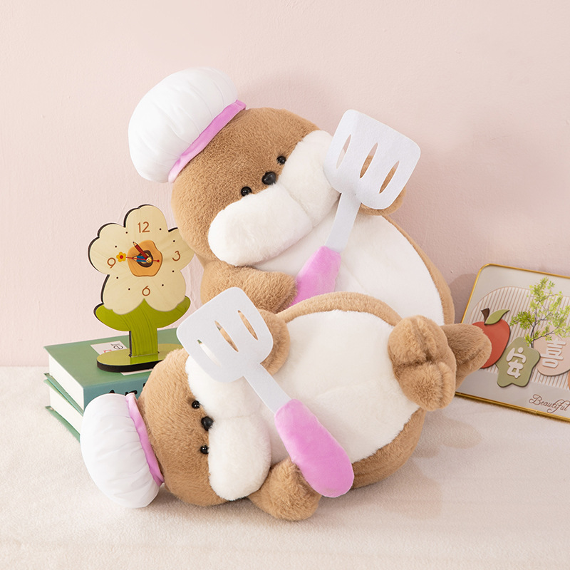 New chef seal plush toy, cute seal doll, sleeping pillow, sofa decoration, girls' gift details Picture