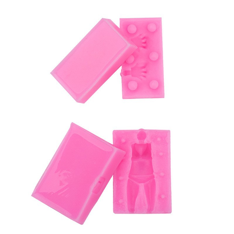 Mini proportional clay small body mold, small hand shape, ultra-light clay, universal decorative silicone mold, in stock and batch details Picture