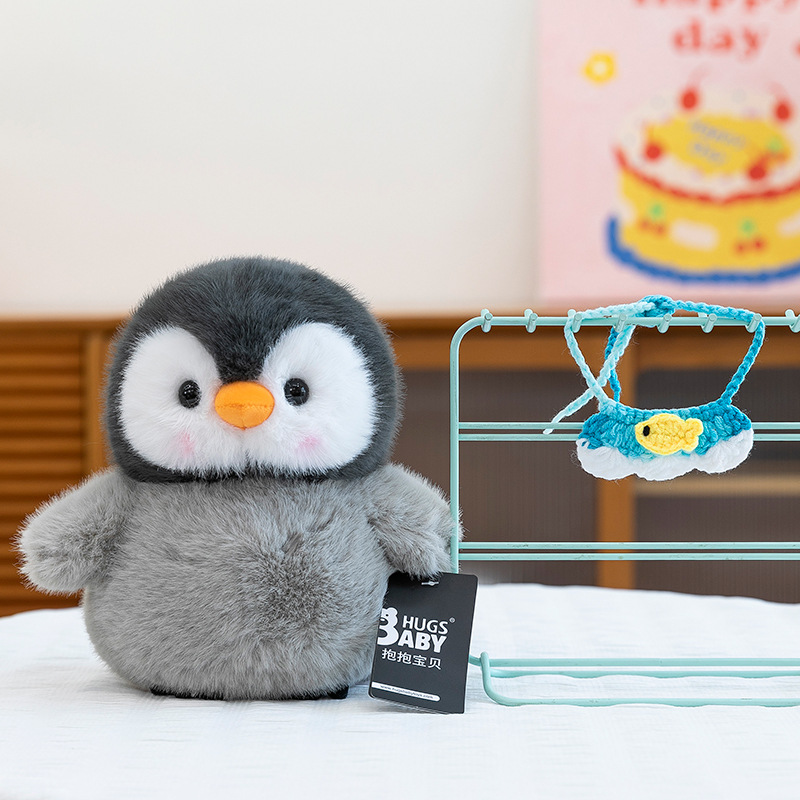 Authentic Penguin Doudou plush toys, cute little penguin lobster dolls, soothing stuffed dolls, as a gift for children Specification drawing