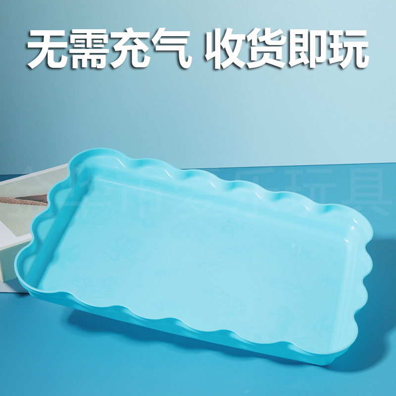 Cross-border supply space toys, plastic sand tables, sand pits, children's toys, storage plastic boxes, plates, lace sand tables Application Scenario