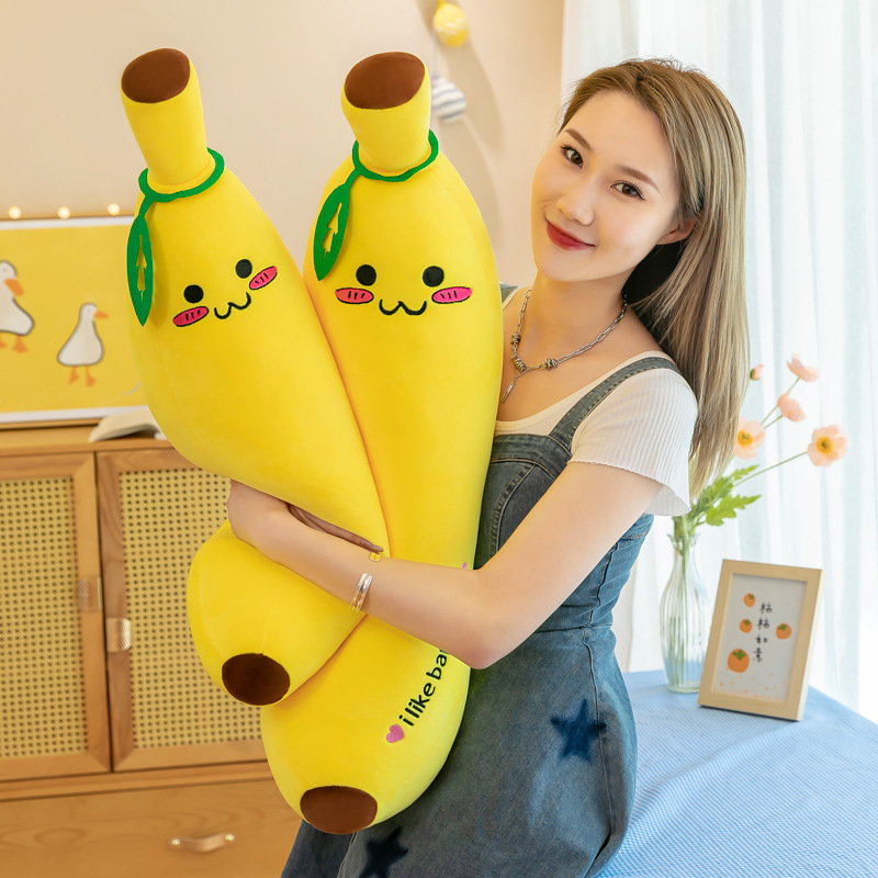 New cute banana plush toys, large fruit long strip pillow dolls, girls' sleeping children's dolls wholesale Application Scenario