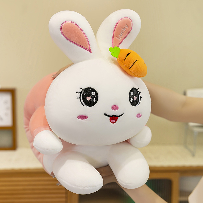 Creative rabbit-shaped plush toys, large-sized side-sleeping long, leg-hugging plush toys for girls, wholesale of popular gifts Specification drawing