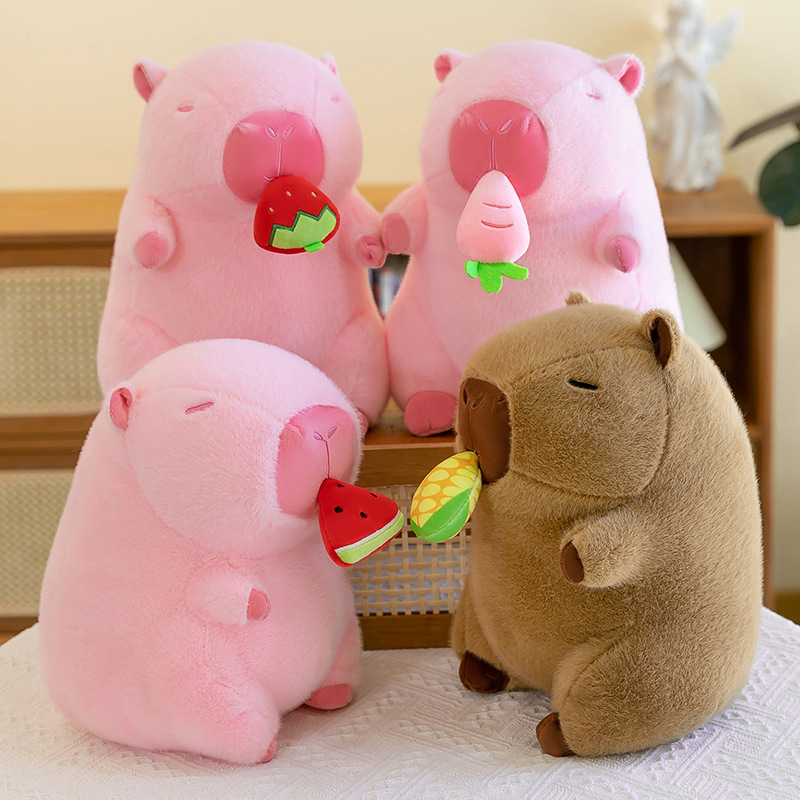 Factory direct water dolphin stretchable plush toys, plush toys, cute and ugly dolls, Kapibala children's cloth dolls full figure
