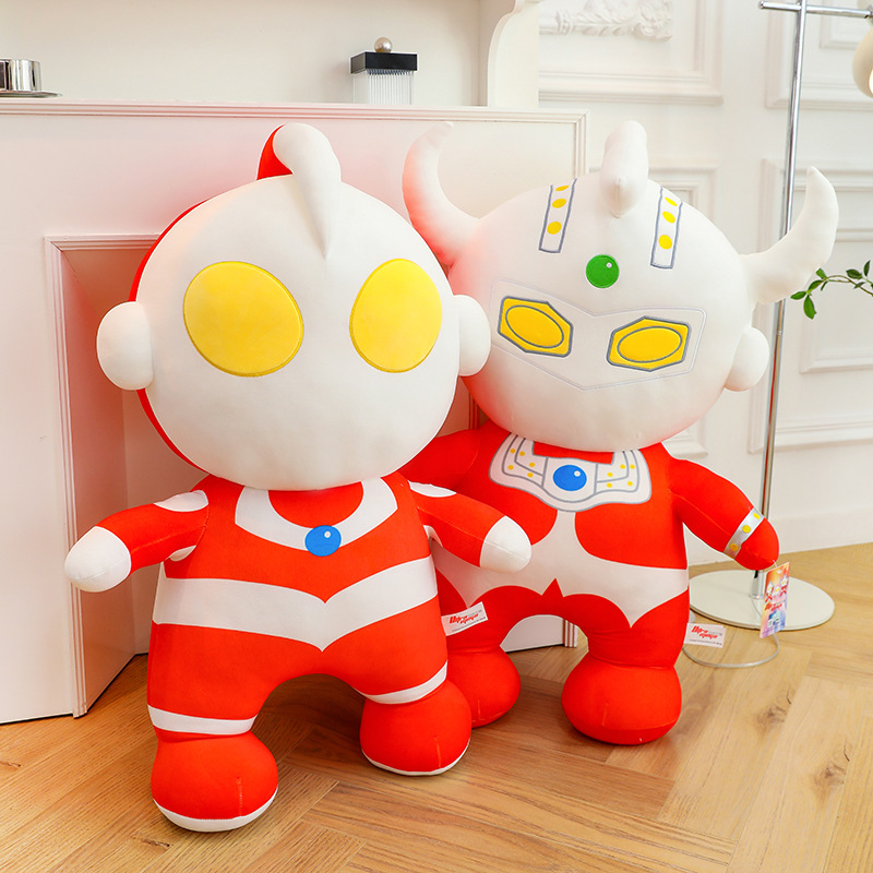 Authentic Ultraman figurine, first-generation Taro doll, plush toy, children's gift, sleeping comfort doll pillow full figure