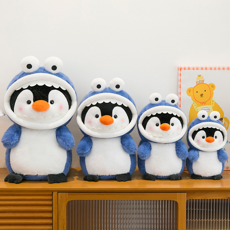 A new cross-border shark and penguin plush toy, a children's soothing doll, and a penguin doll gift for girls Application Scenario
