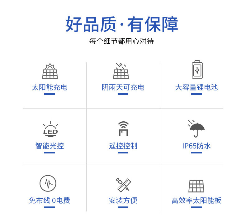 户外防水模组路灯铝材小区道路照明一体化太阳能路灯厂家详情2