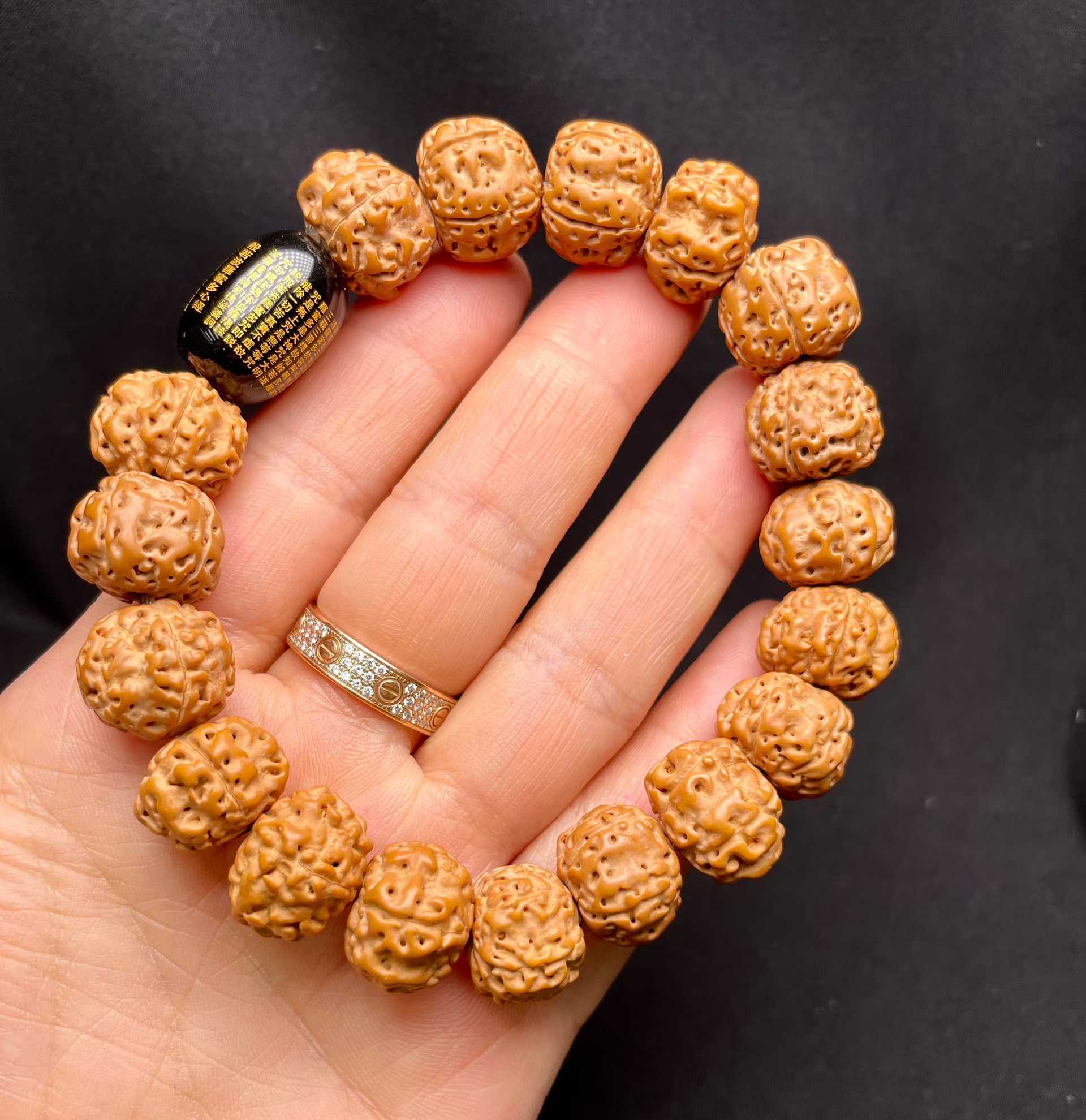 Niche diy straight-cut bracelet, original design diamond Bodhi bracelet, new Chinese style bracelet, scenic spot bracelet wholesale details Picture