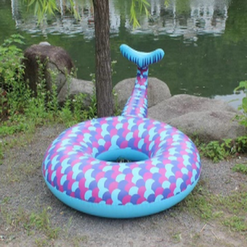PVC inflatable float 90-180, popular fruit ring fishtail swimming ring, adult yacht water swimming ring wholesale full figure
