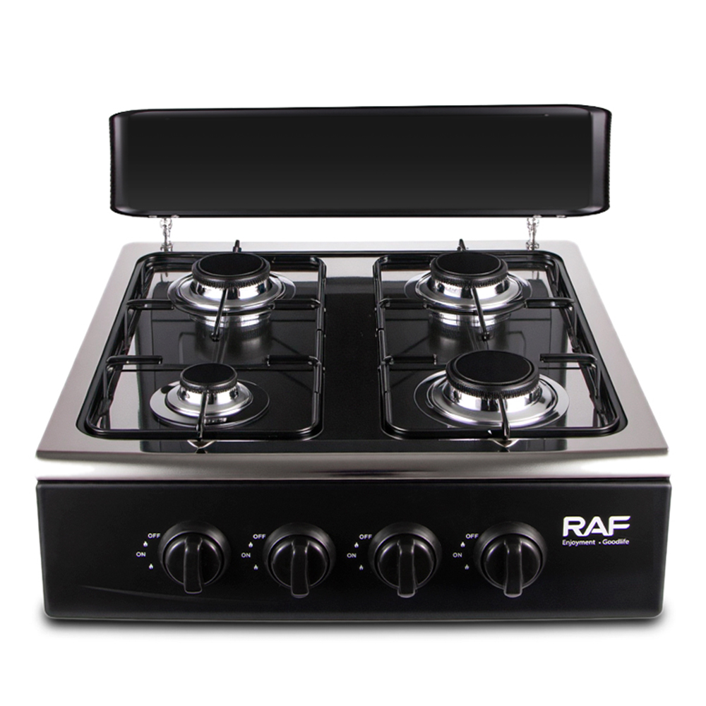 RAF cross-border Europeanized stove for export to Europe and America, vertical gas stove, split type with tripod, four-hole countertop, simple details Picture