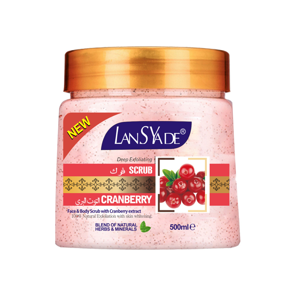 Cross-border vanilla ice cream, body gold scrub, exfoliate bumps, remove chicken skin, white diamond brightening, moisturizing bath Item Picture