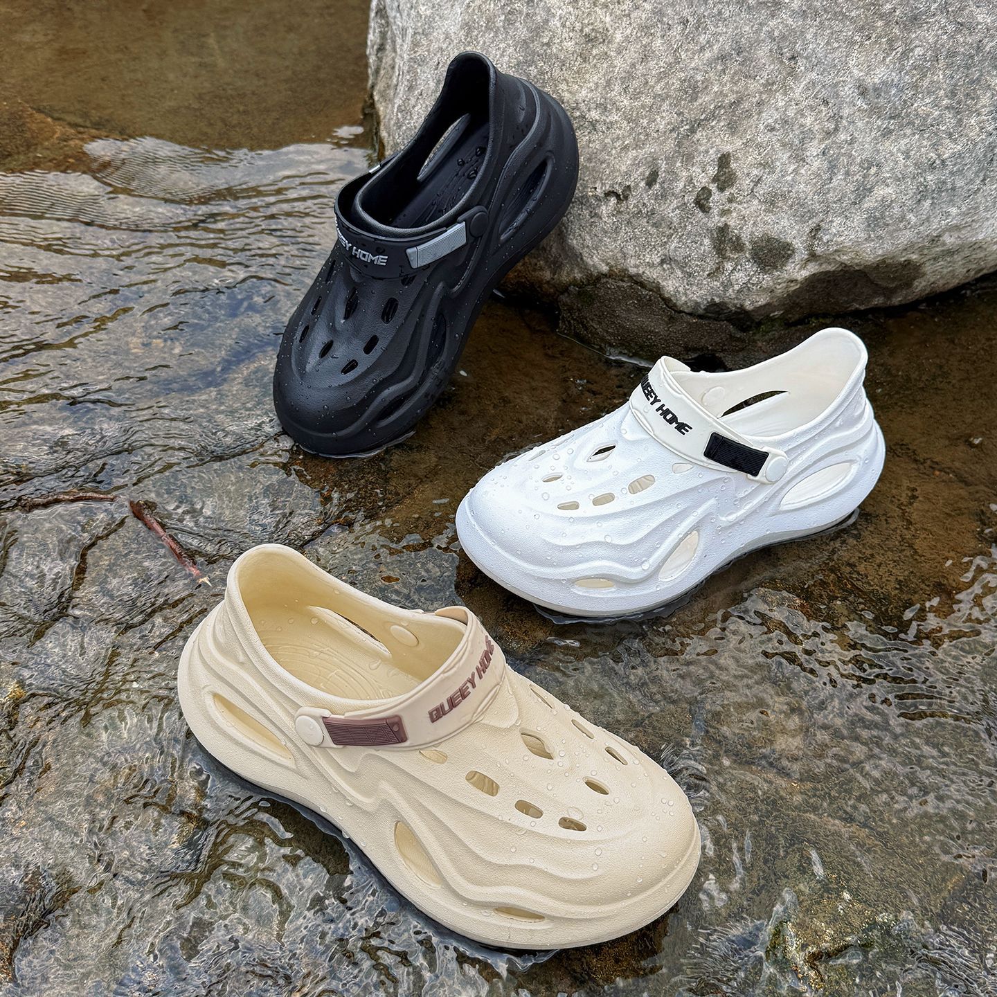 2025 New outdoor stream shoes for men, summer sports beach anti-slip thick-soled eva cushion-feeling clog shoes, worn outside 54 Application Scenario