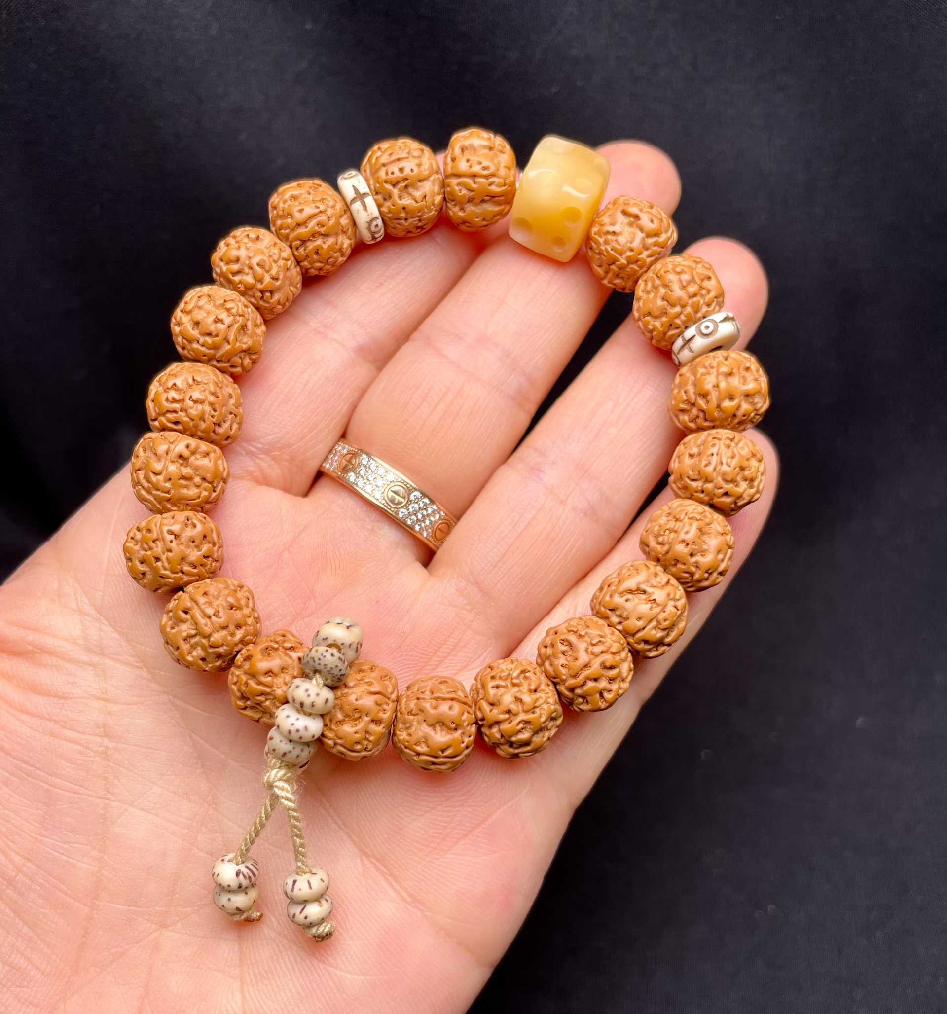 Niche diy straight-cut bracelet, original design diamond Bodhi bracelet, new Chinese style bracelet, scenic spot bracelet wholesale Specification image