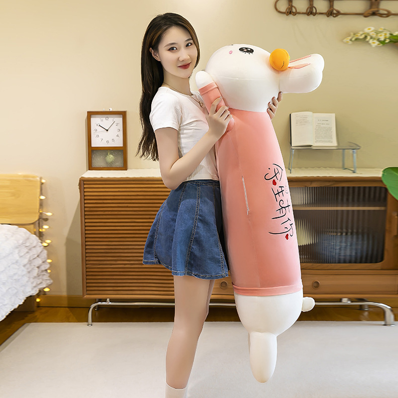 Creative rabbit-shaped plush toys, large-sized side-sleeping long, leg-hugging plush toys for girls, wholesale of popular gifts details Picture