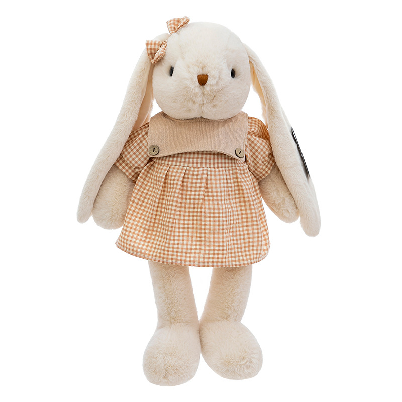 New "Hug Baby" lily rabbit plush toy doll, children's sleeping pillow, soothing doll, birthday gift Item Picture