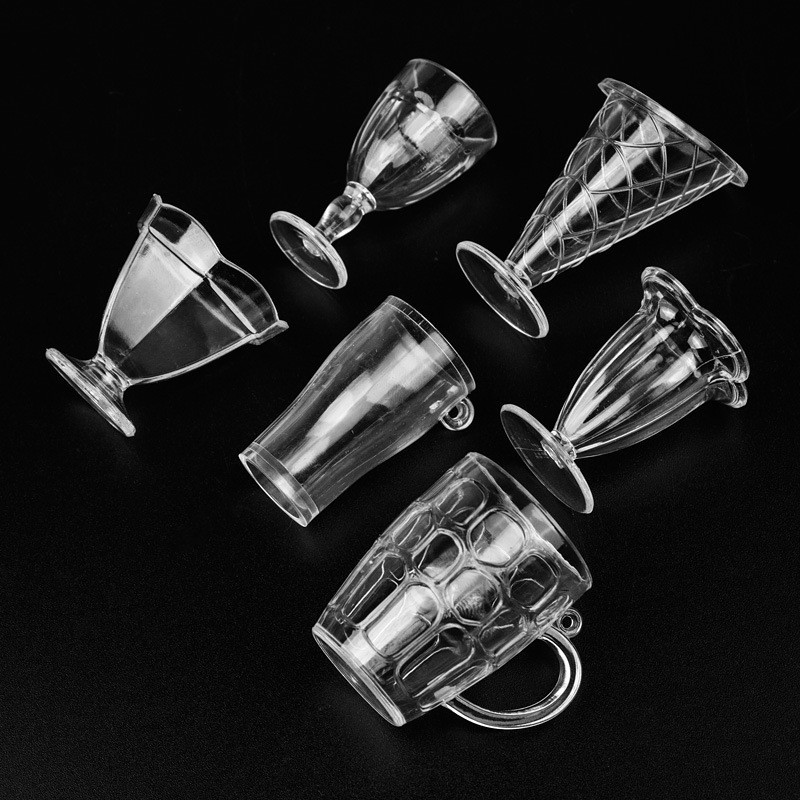 Transparent ice cream crystal cup, plastic ultra-light clay accessories, cream soil simulation tools, DIY children's toy batch Application Scenario