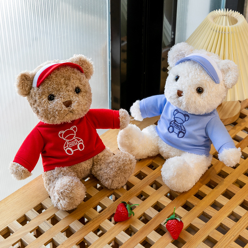 Cartoon bear, popular plush toy, dressing bear doll, children's soothing doll, decorative gift and display item Specification drawing